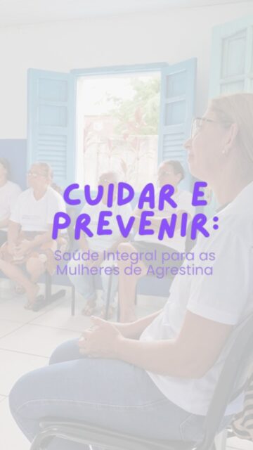 Cuidar também é prevenir. E quando esse cuidado chega mais perto, ele transforma realidades.

O encontro “Cuidar e Prevenir: Saúde Integral para as Mulheres de Agrestina” foi um momento de escuta, orientação e fortalecimento. Um espaço pensado para olhar para a mulher de forma completa, considerando corpo, mente e contexto social.

Mais do que informação, levamos acolhimento.
Mais do que presença, construímos vínculo.

Porque falar de saúde é, antes de tudo, garantir acesso, dignidade e qualidade de vida.

Seguimos firmes no propósito de levar formação, conhecimento e impacto para quem mais precisa.

👉 Acompanhe nossas ações e faça parte dessa transformação.